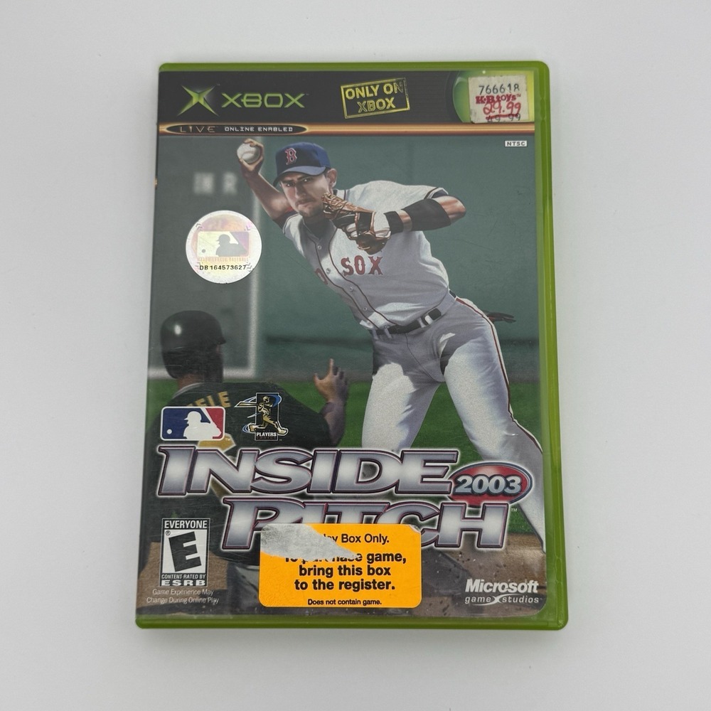 MLB Inside Pitch 2003‎ (Microsoft Xbox, 2003) Case and Game Only Tested Working